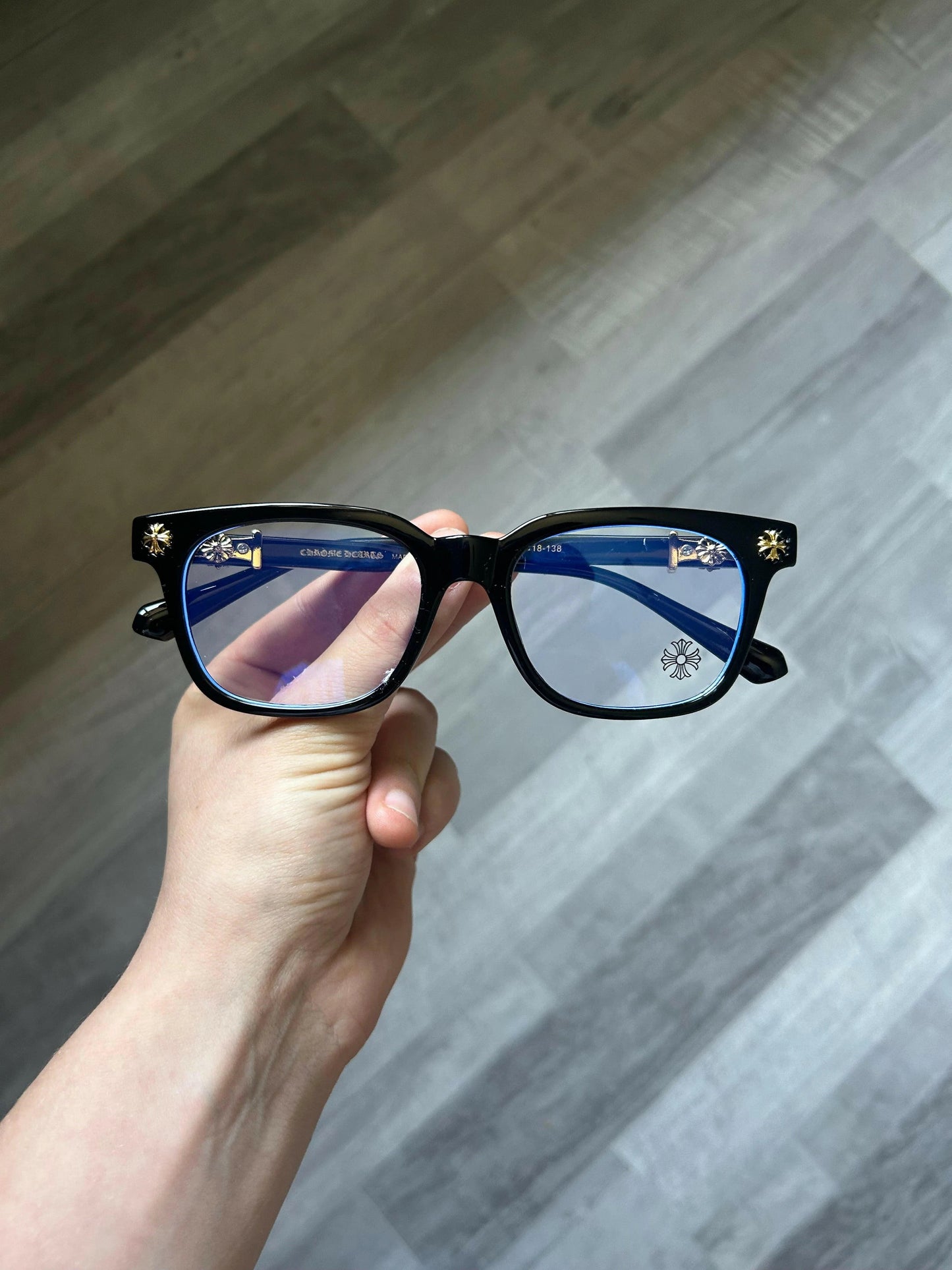 Gafas Chrome Hearts Black/Gold