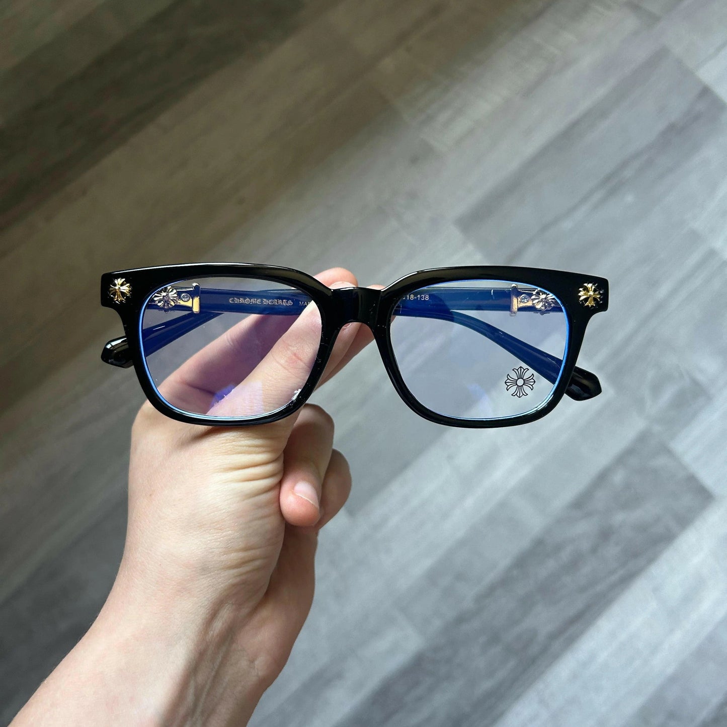 Lentes Chrome Hearts Black/Silver – Protección UV400 + BlueProtect