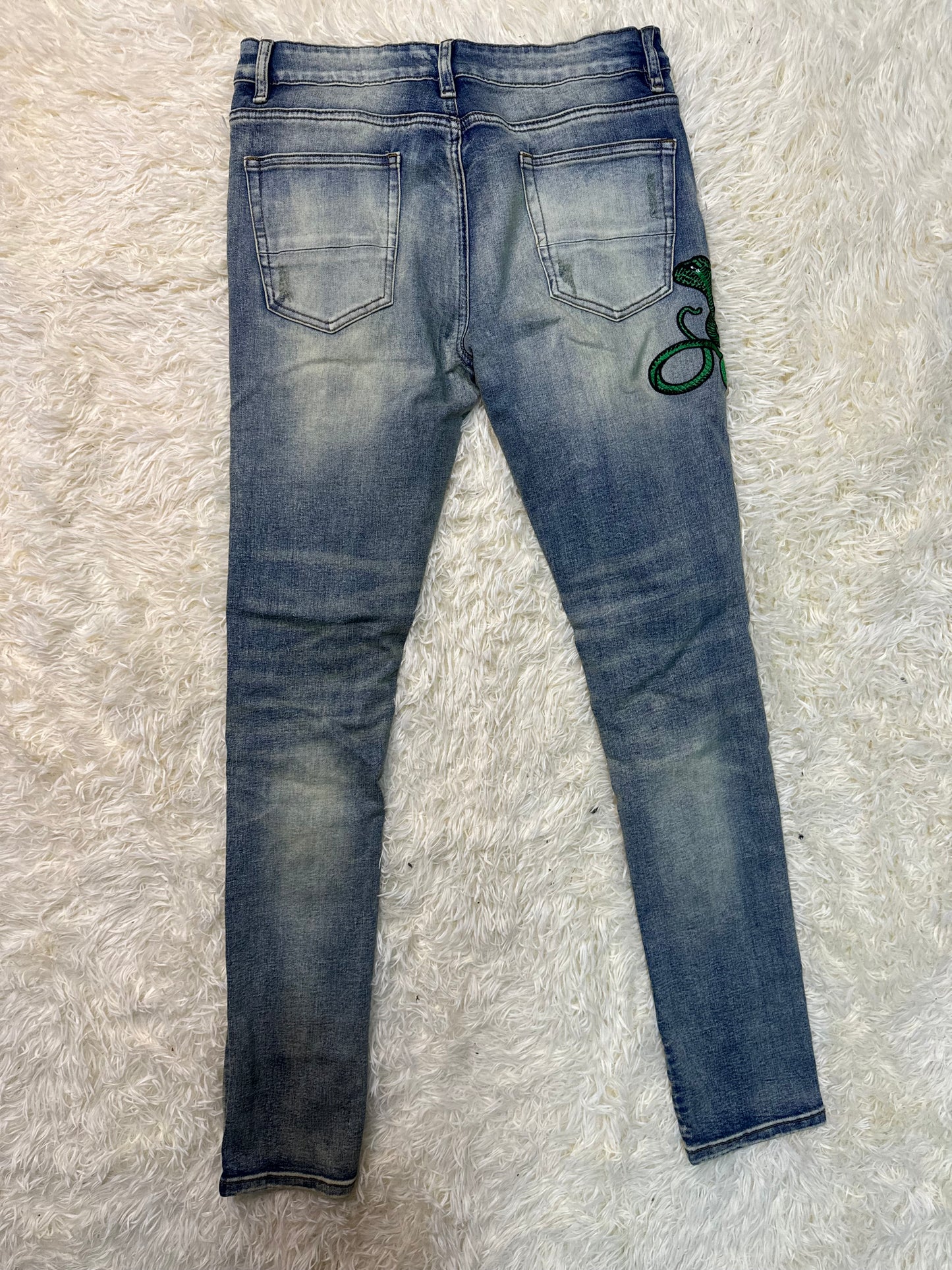 Jean type Amiri Snake Washed #5
