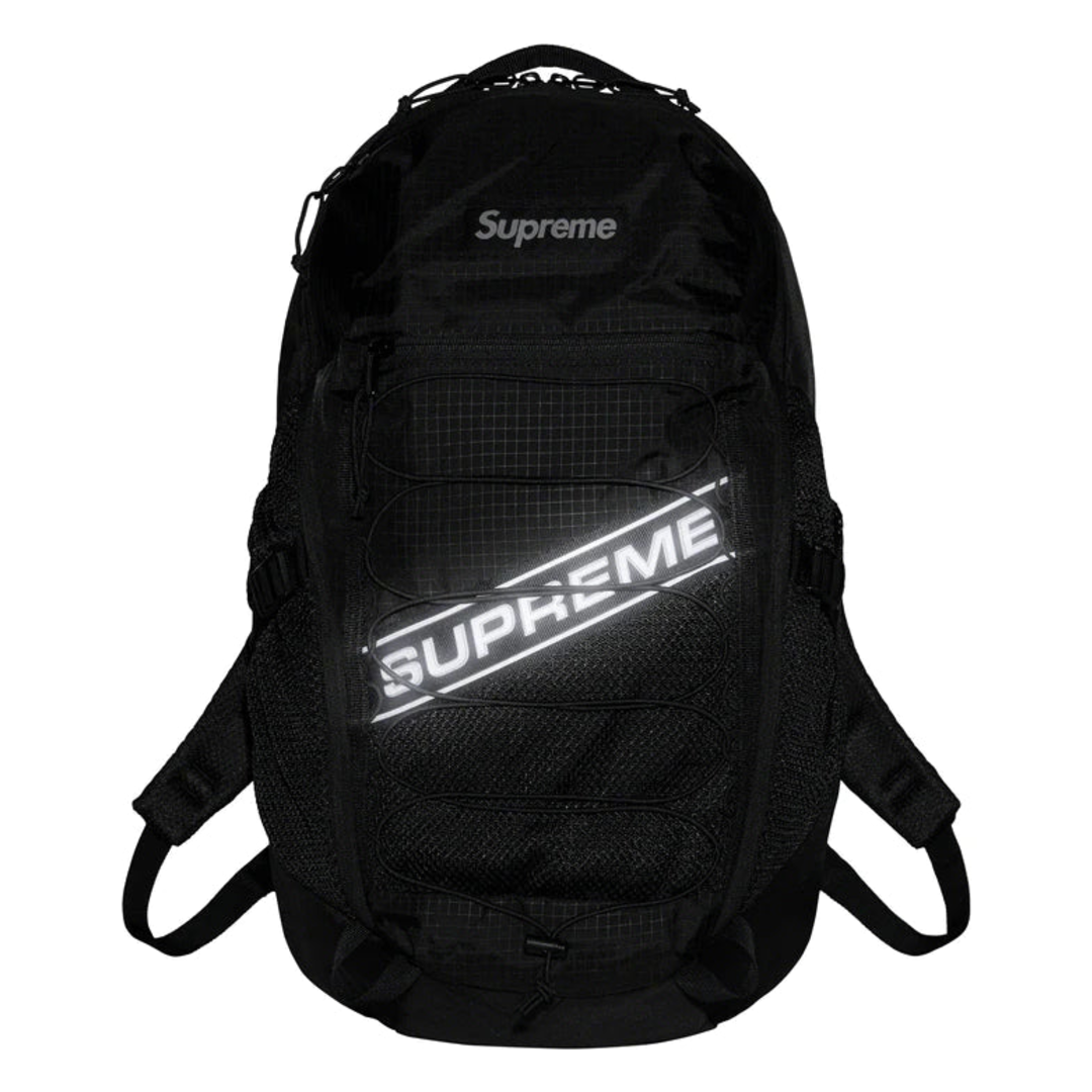 Supreme Logo Backpack Black FW23