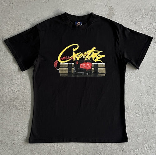 Corteiz OG Timebomb Tee Times Up Bitch Black