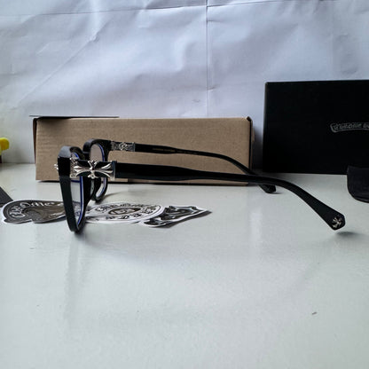 Lentes Chrome Hearts Black/Silver – Protección UV400 + BlueProtect