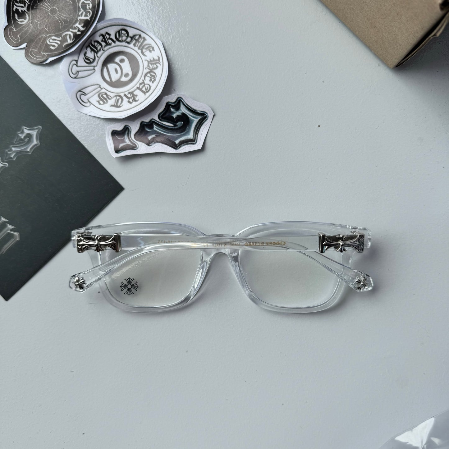 Lentes Chrome Hearts Transparent – Protección UV400 + BlueProtect