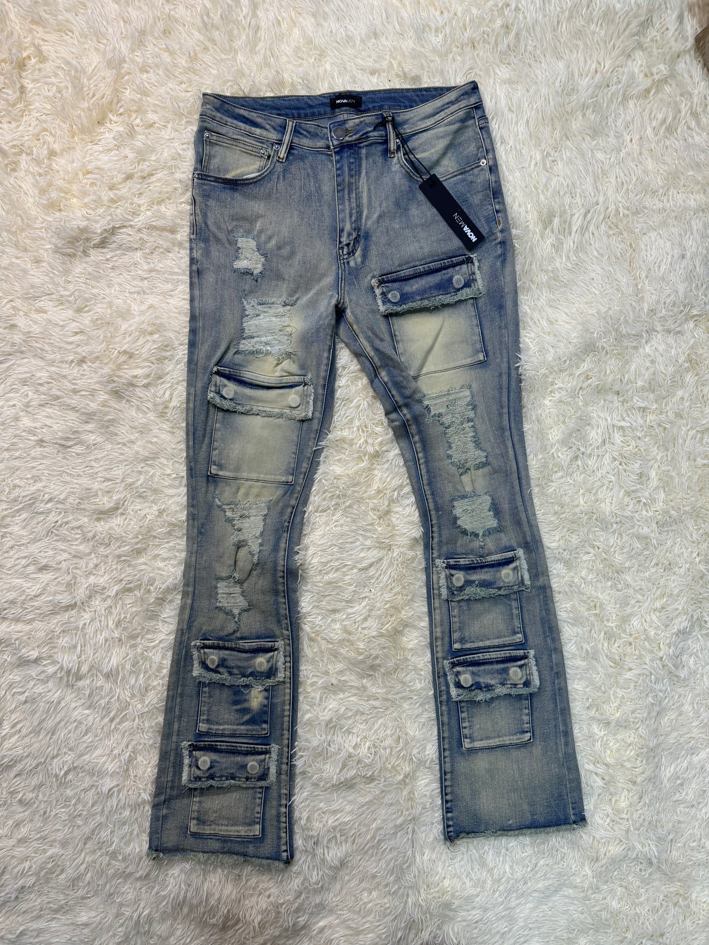 Jean Fashion Nova Cargo Flared #2