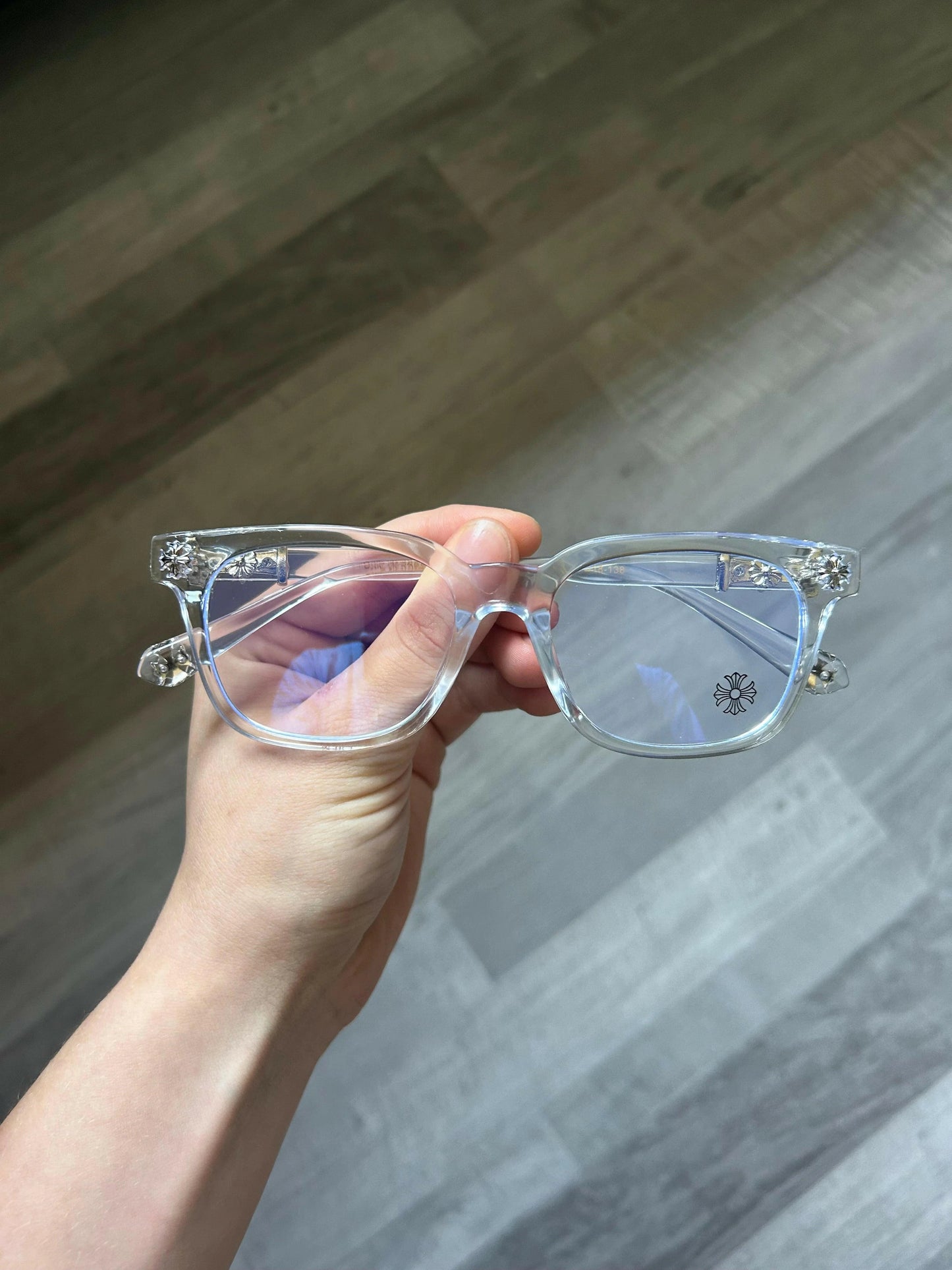 Gafas Chrome Hearts Transparent/Silver