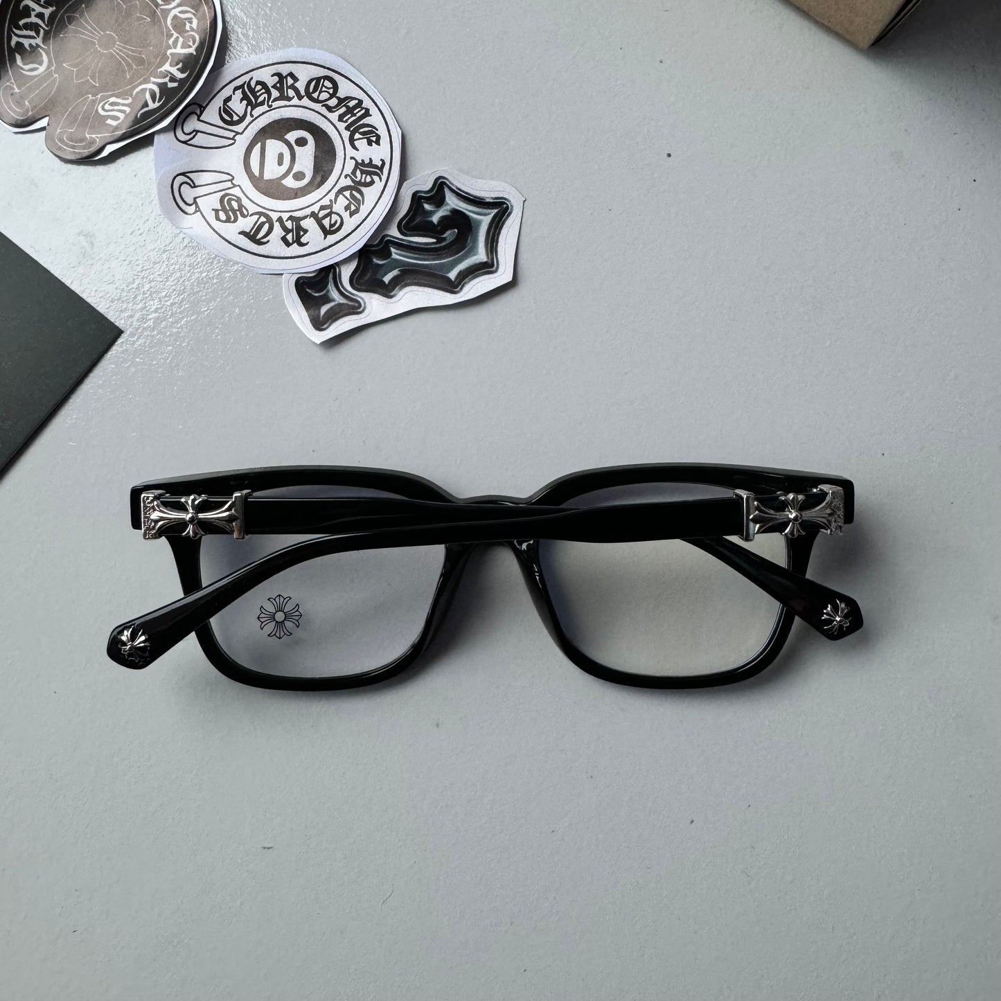 Lentes Chrome Hearts Black/Silver – Protección UV400 + BlueProtect