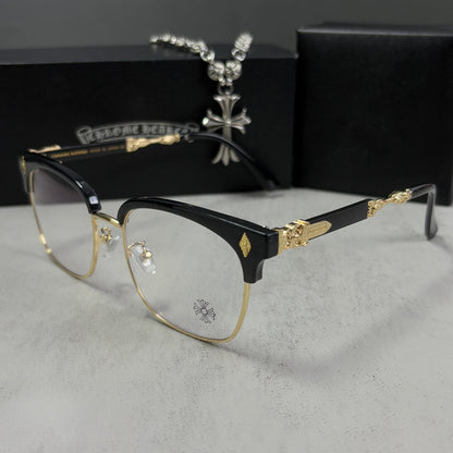 Lentes Chrome Hearts Steal Mount Black/Silver – Protección UV400 + BlueProtect