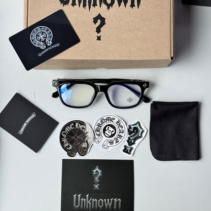 Lentes Chrome Hearts Black/Silver – Protección UV400 + BlueProtect