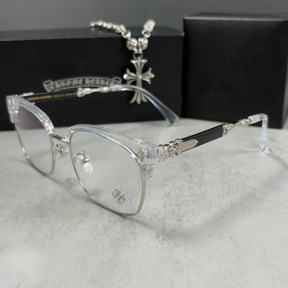 Lentes Chrome Hearts Steal Mount Transparent – Protección UV400 + BlueProtect