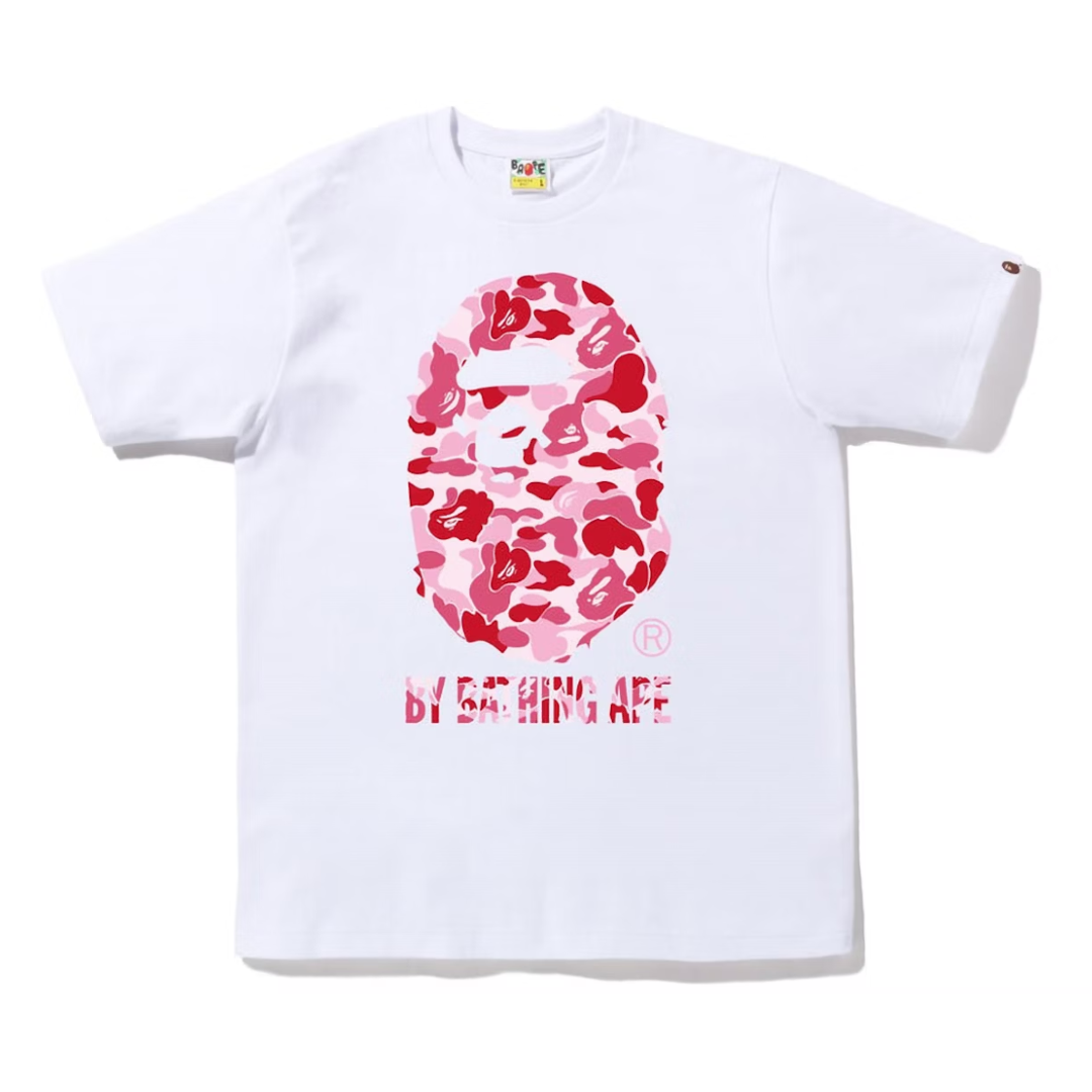 BAPE ABC Camo By Bathing Ape Tee White Pink