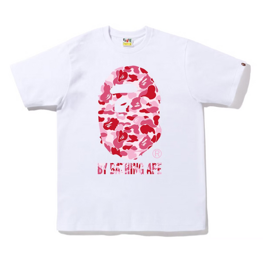 BAPE ABC Camo By Bathing Ape Tee White Pink