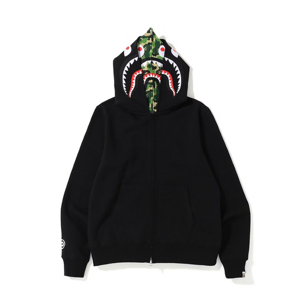 BAPE ABC Shark Full Zip Double Hoodie Black/Green