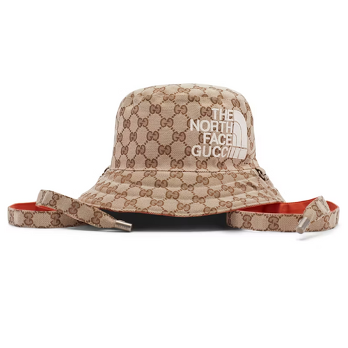 Gucci x The North Face GG Canvas Bucket Hat Beige/Ebony