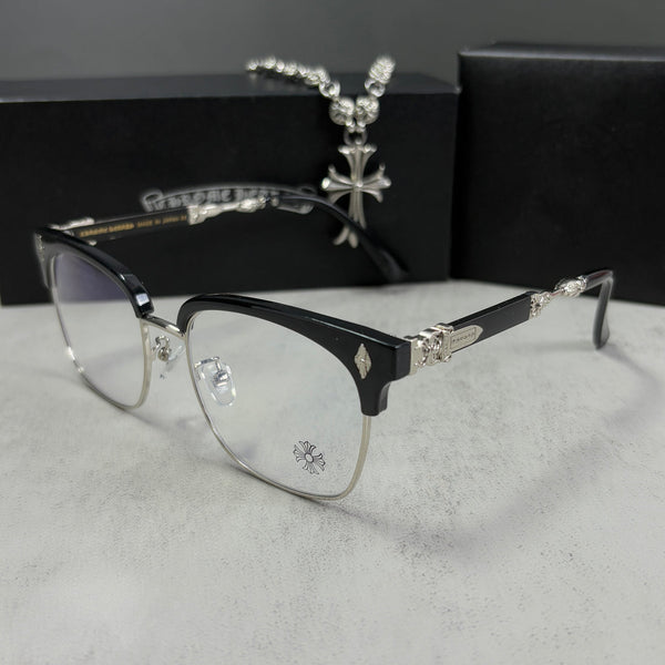 Chrome Hearts Steal Mount Black/Silver – Protección UV400 + BlueProtect