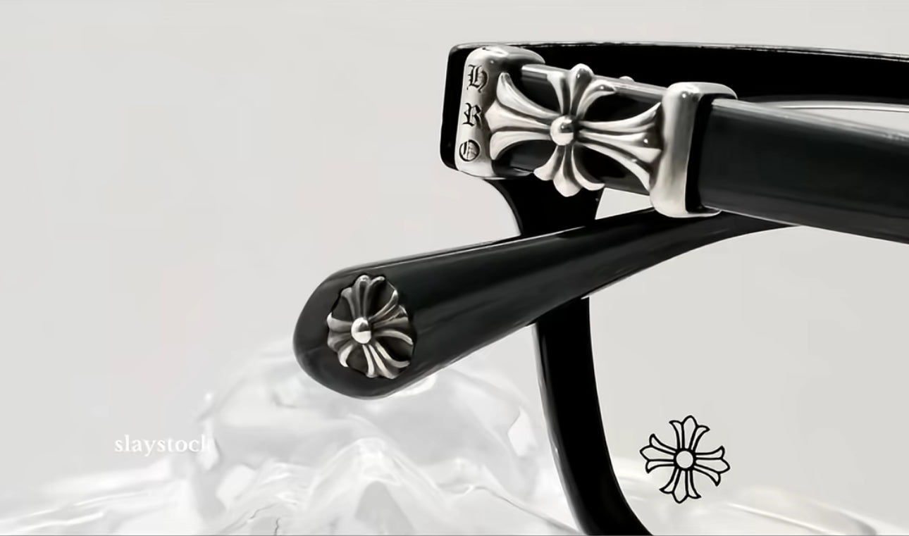Lentes Chrome Hearts Black/Silver – Protección UV400 + BlueProtect