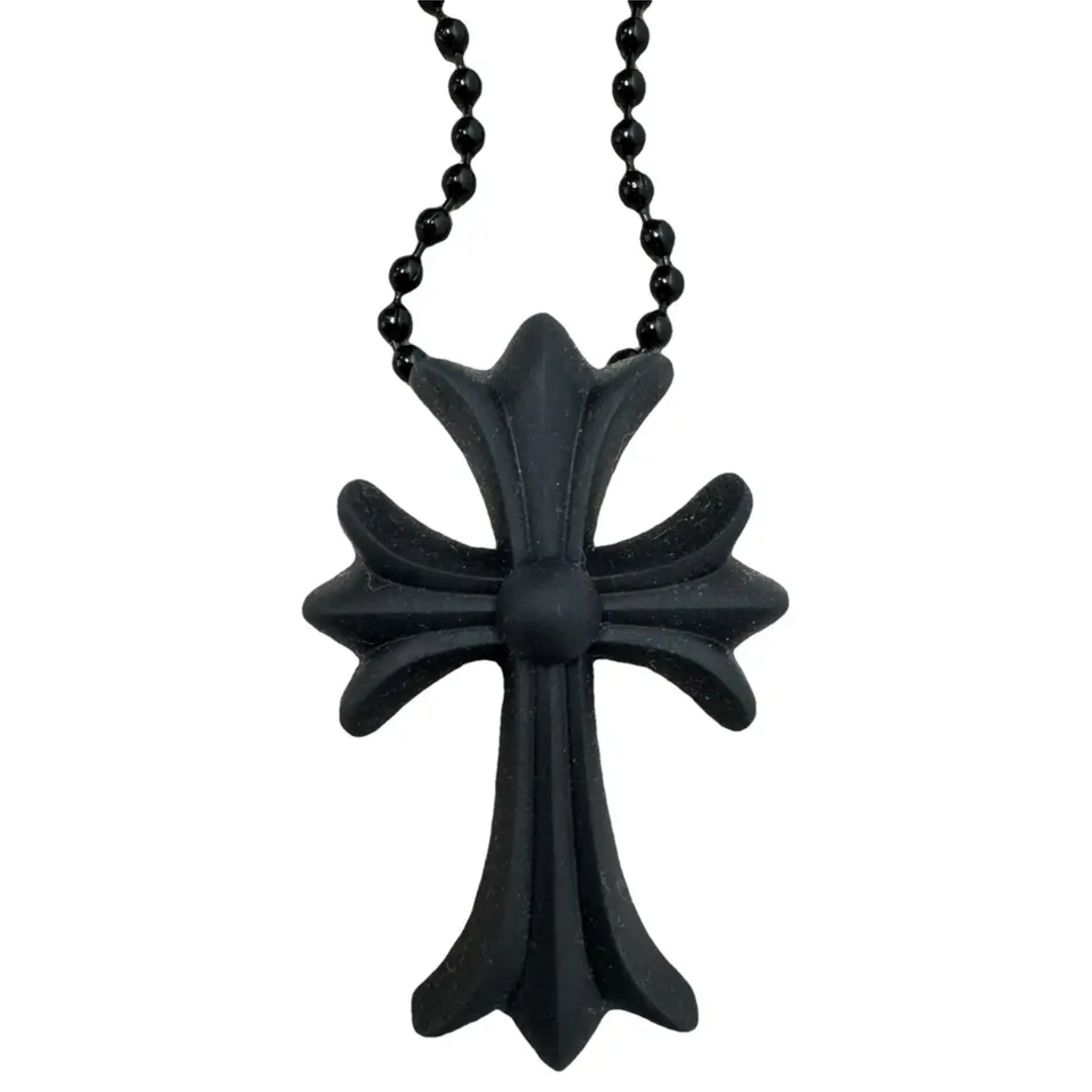 Chrome Hearts Silicone Rubber CH Cross Necklace