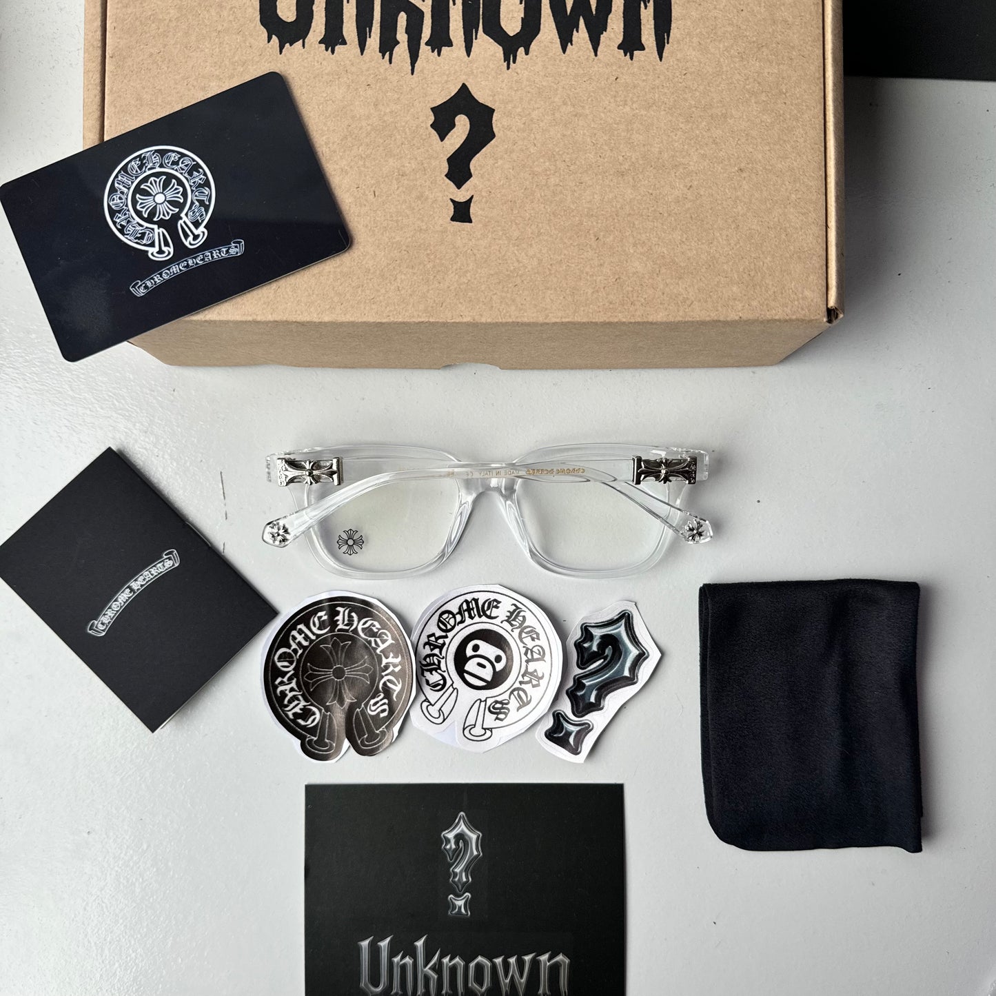 Lentes Chrome Hearts Transparent – Protección UV400 + BlueProtect