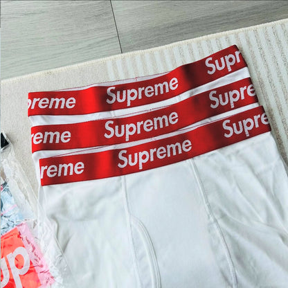 Supreme Hanes Boxer Briefs White