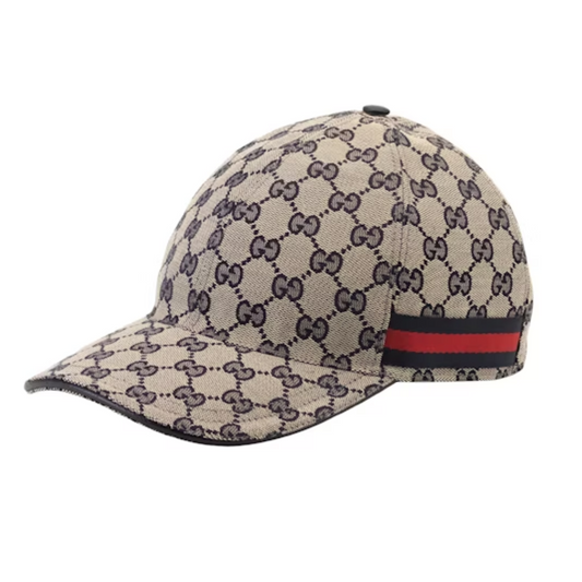 Gucci Original GG Canvas Baseball Hat with Web Beige/Blue