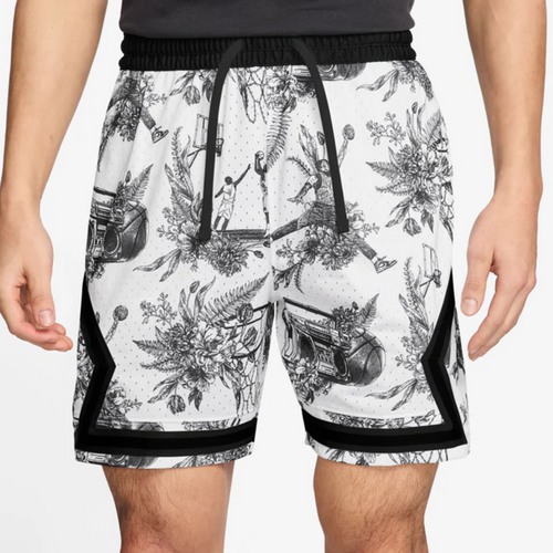 Short Jordan Diamond printed White