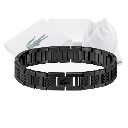 Pulsera Metropole Lacoste Silver Black