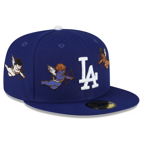 Men's Los Angeles Dodgers New Era Born x Raised Royal Cherub 59FIFTY Fitted Hat
