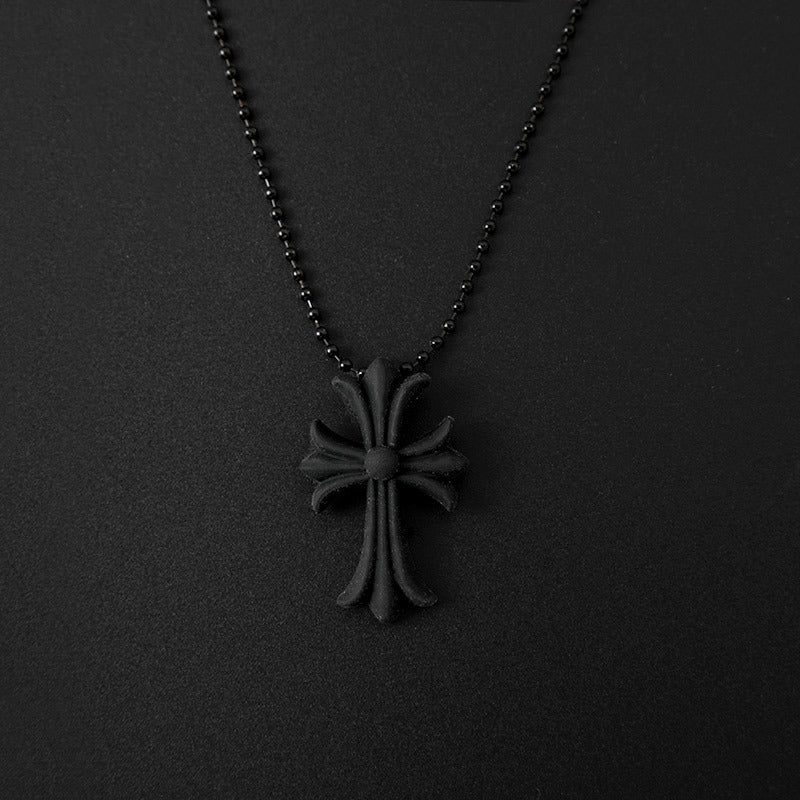 Chrome Hearts Silicone Rubber CH Cross Necklace