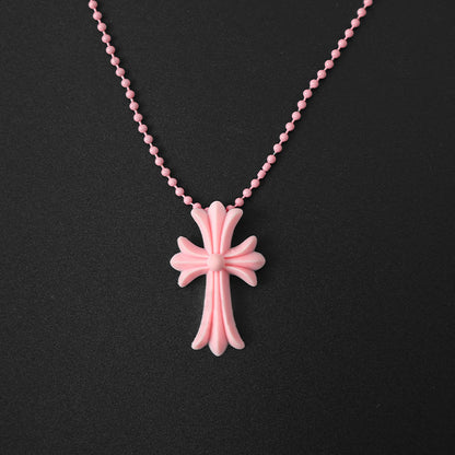 Chrome Hearts Silicone Rubber CH Cross Necklace