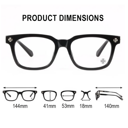 Lentes Chrome Hearts Black/Silver – Protección UV400 + BlueProtect