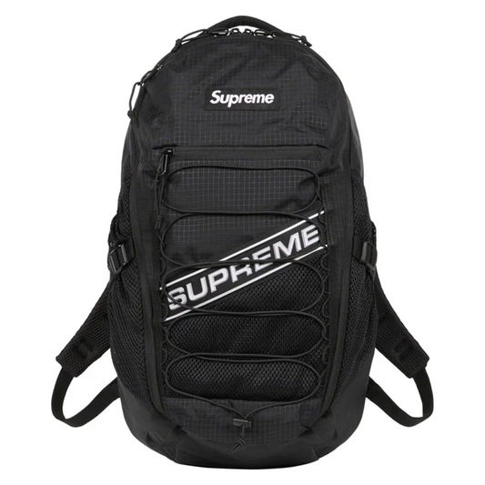 Supreme Logo Backpack Black FW23
