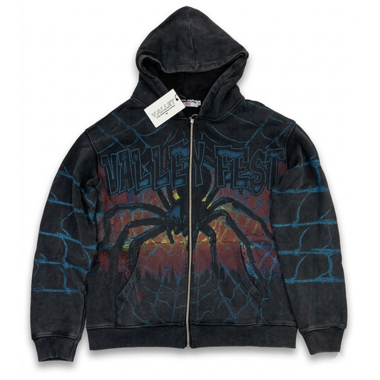 Vale Lives Forever Valley Fest Spider Zip Up
