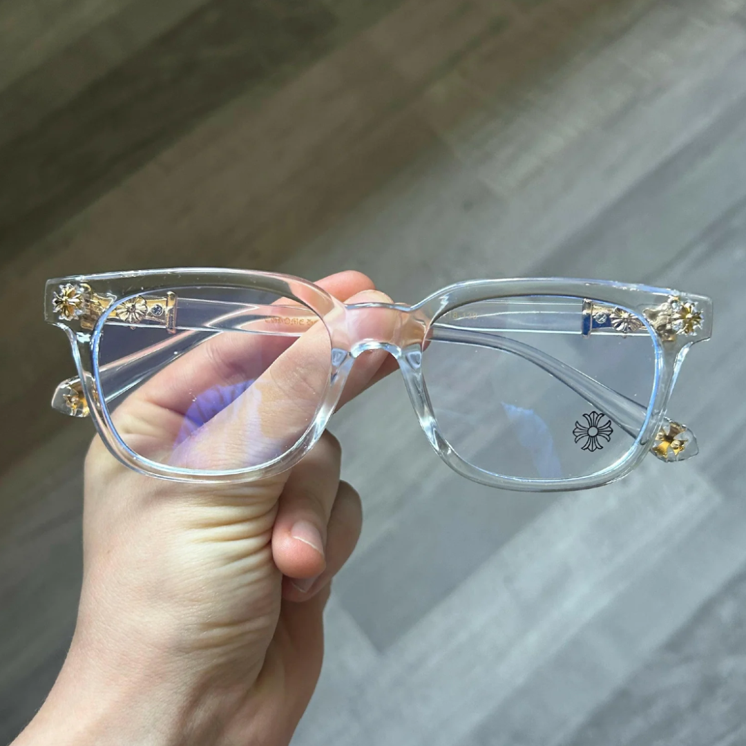 Lentes Chrome Hearts Transparent – Protección UV400 + BlueProtect